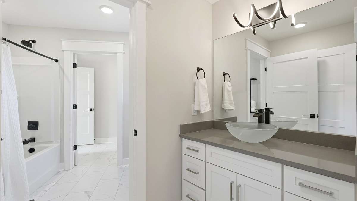 Jack and Jill Bathroom, second floor
