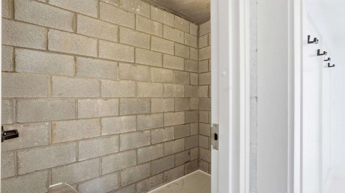 Safe room, first floor, mud room area