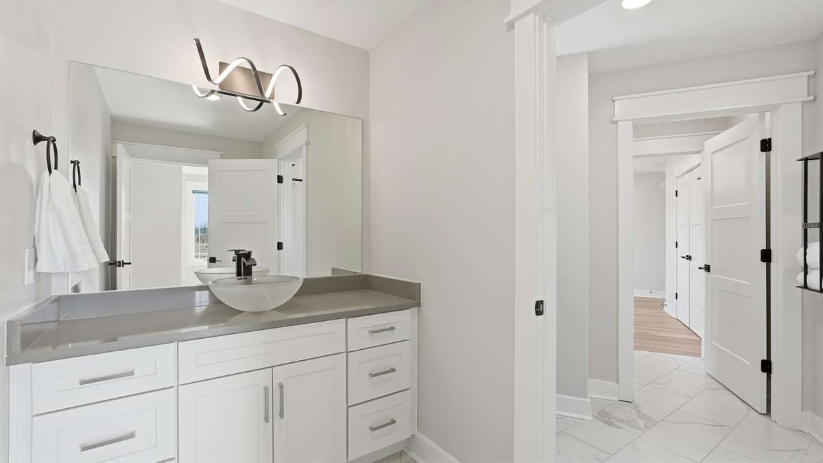 Jack and Jill Bathroom, second floor