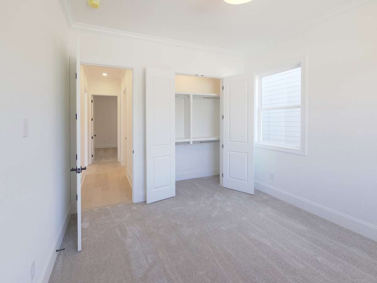 Built-in shelving is an upgraded feature included in this home!