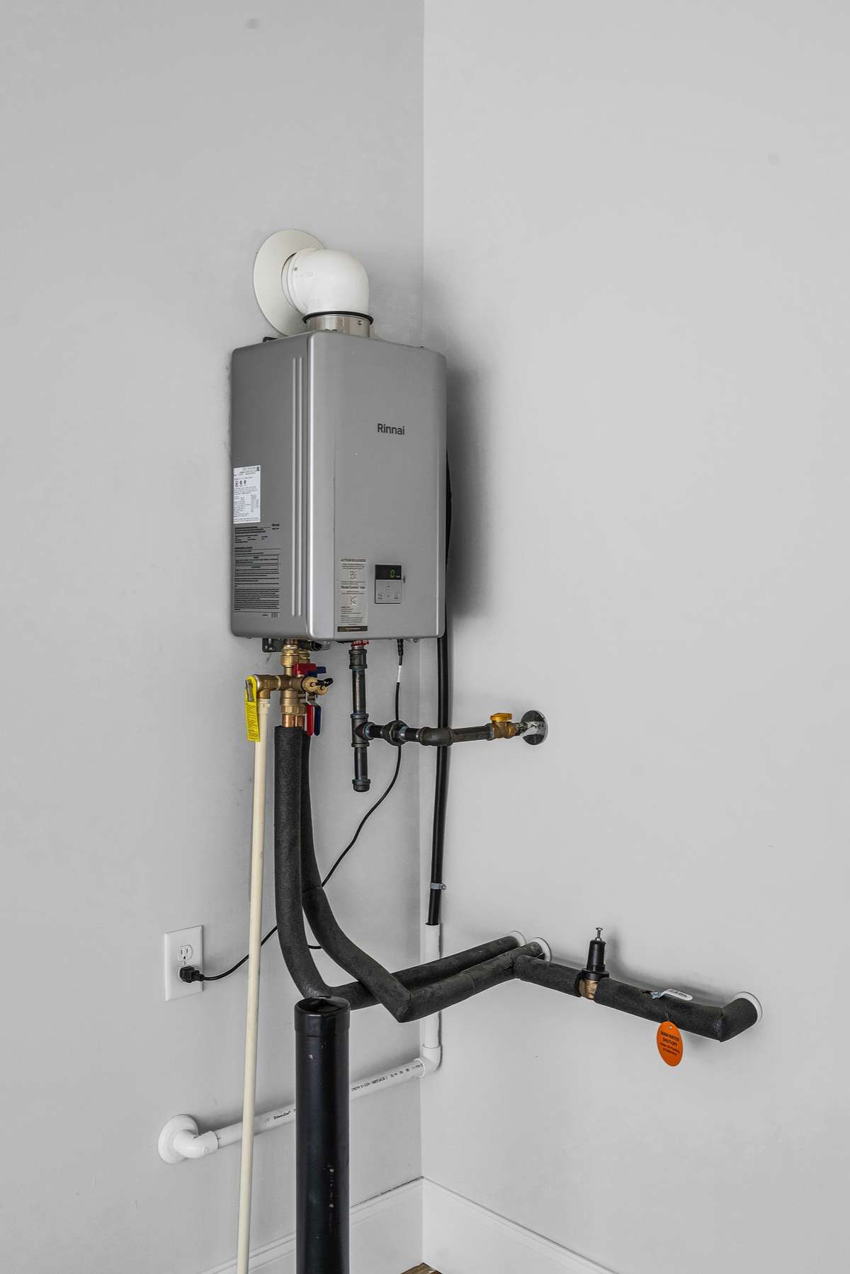 Tankless hot water heater; One of the benefits of a BLVD Home - Enjoy Continuous hot water