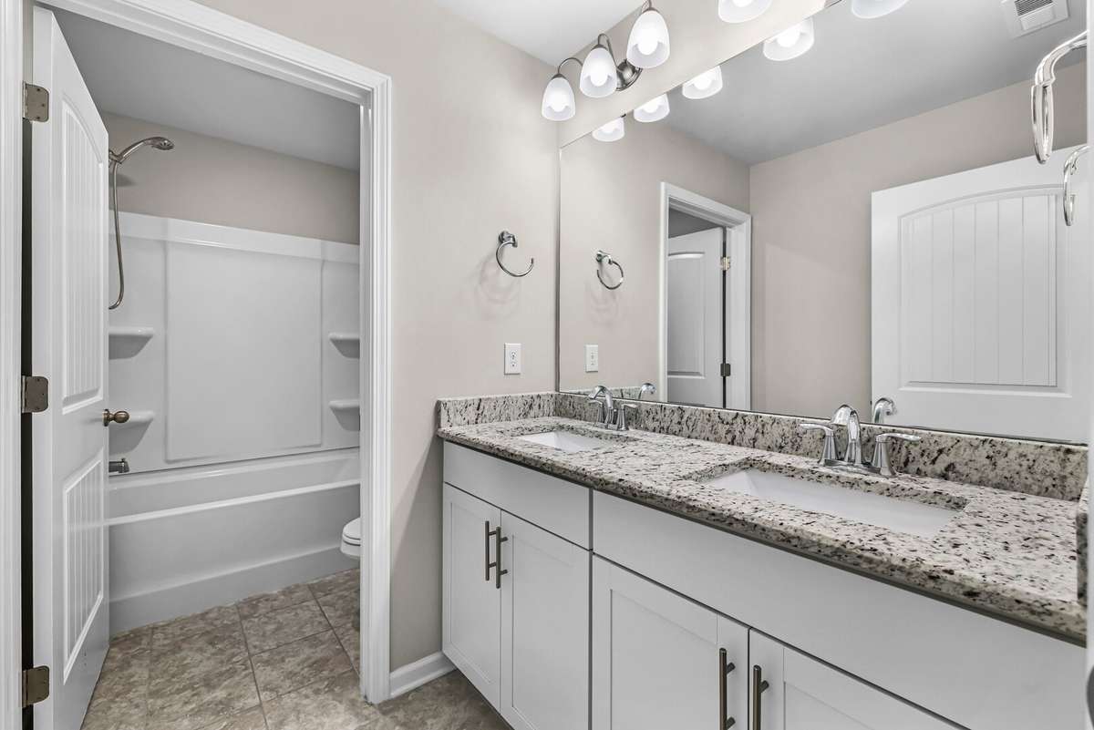 Upstairs guest bathroom