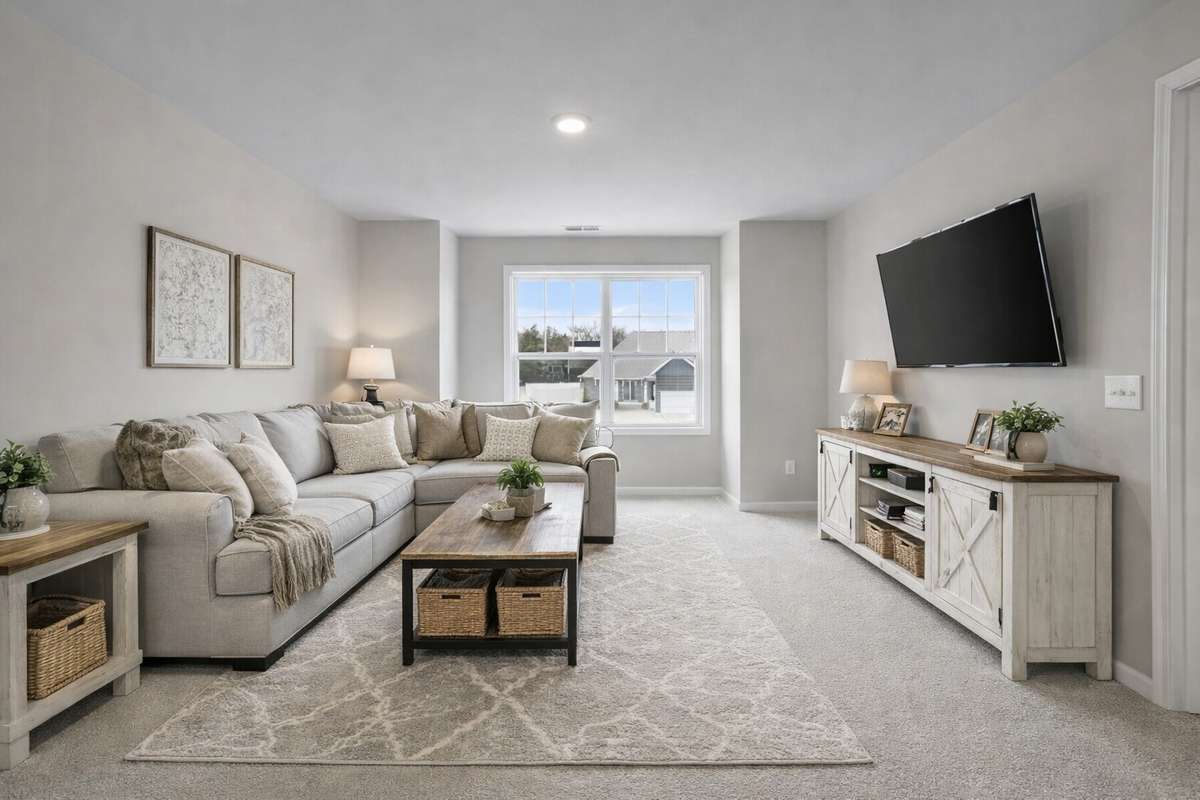 Virtually staged bonus room