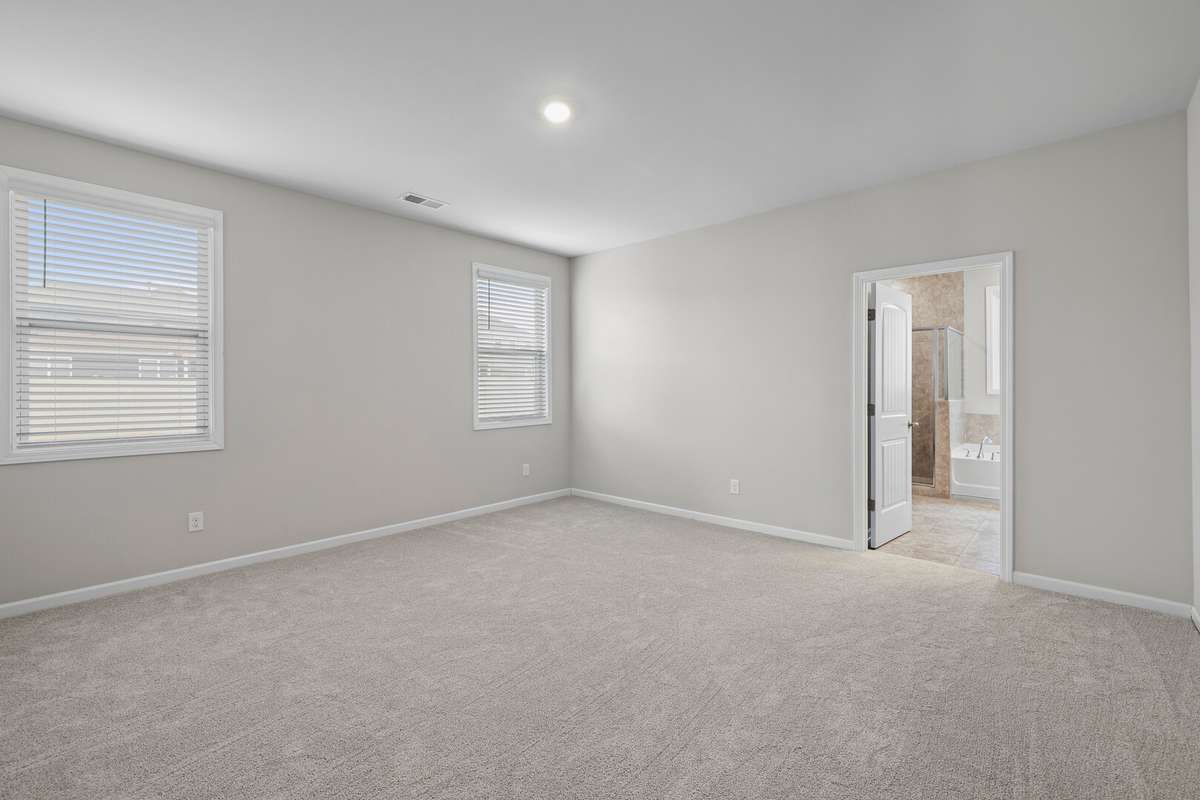 Large primary bedroom is on the main floor