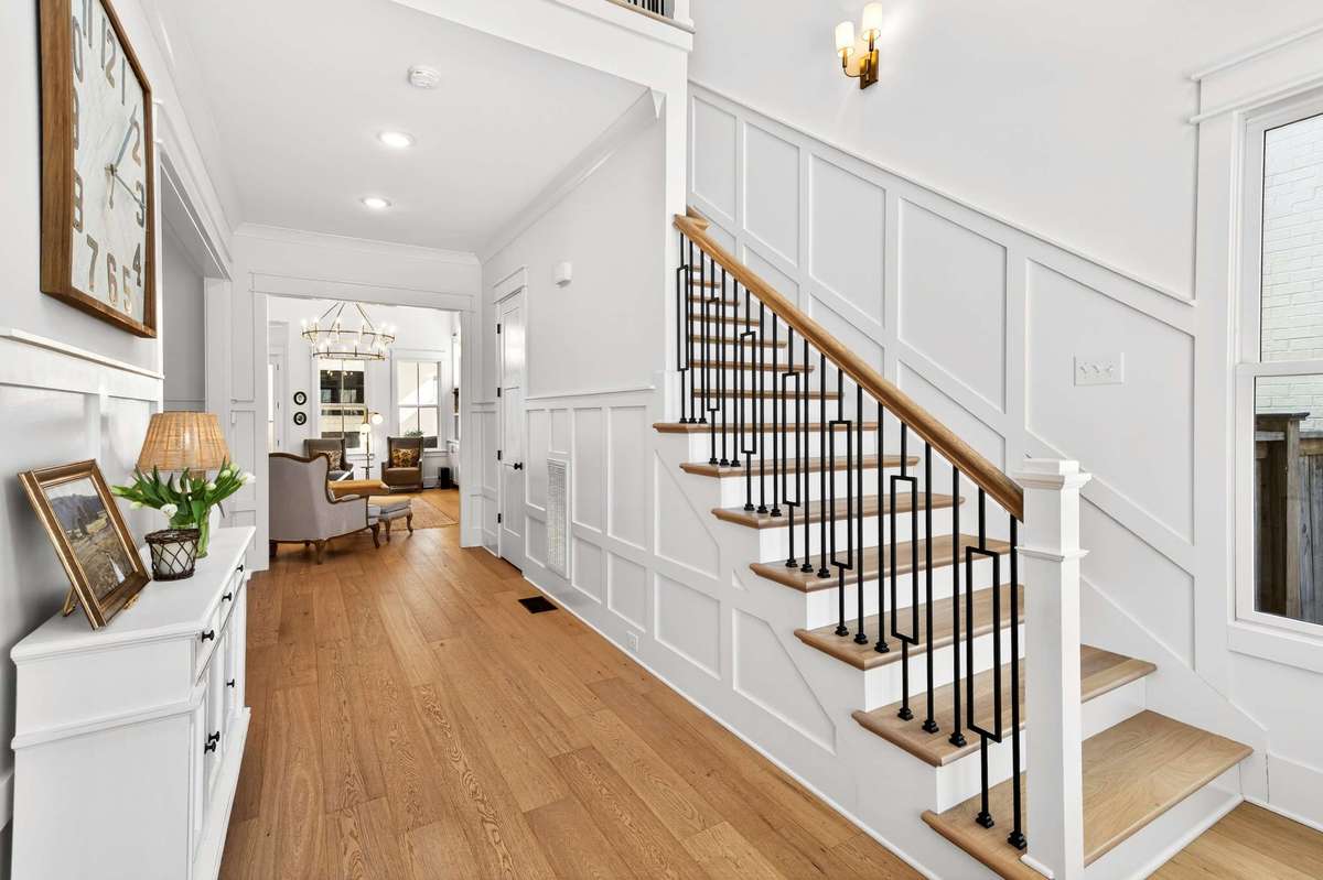 Wide, light filled entryway