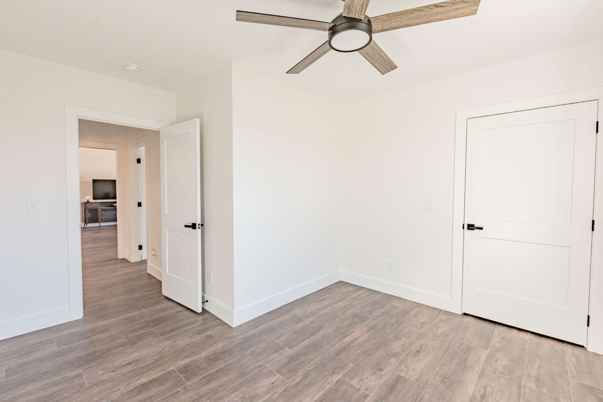 Bedroom 2 with walk-in closet.