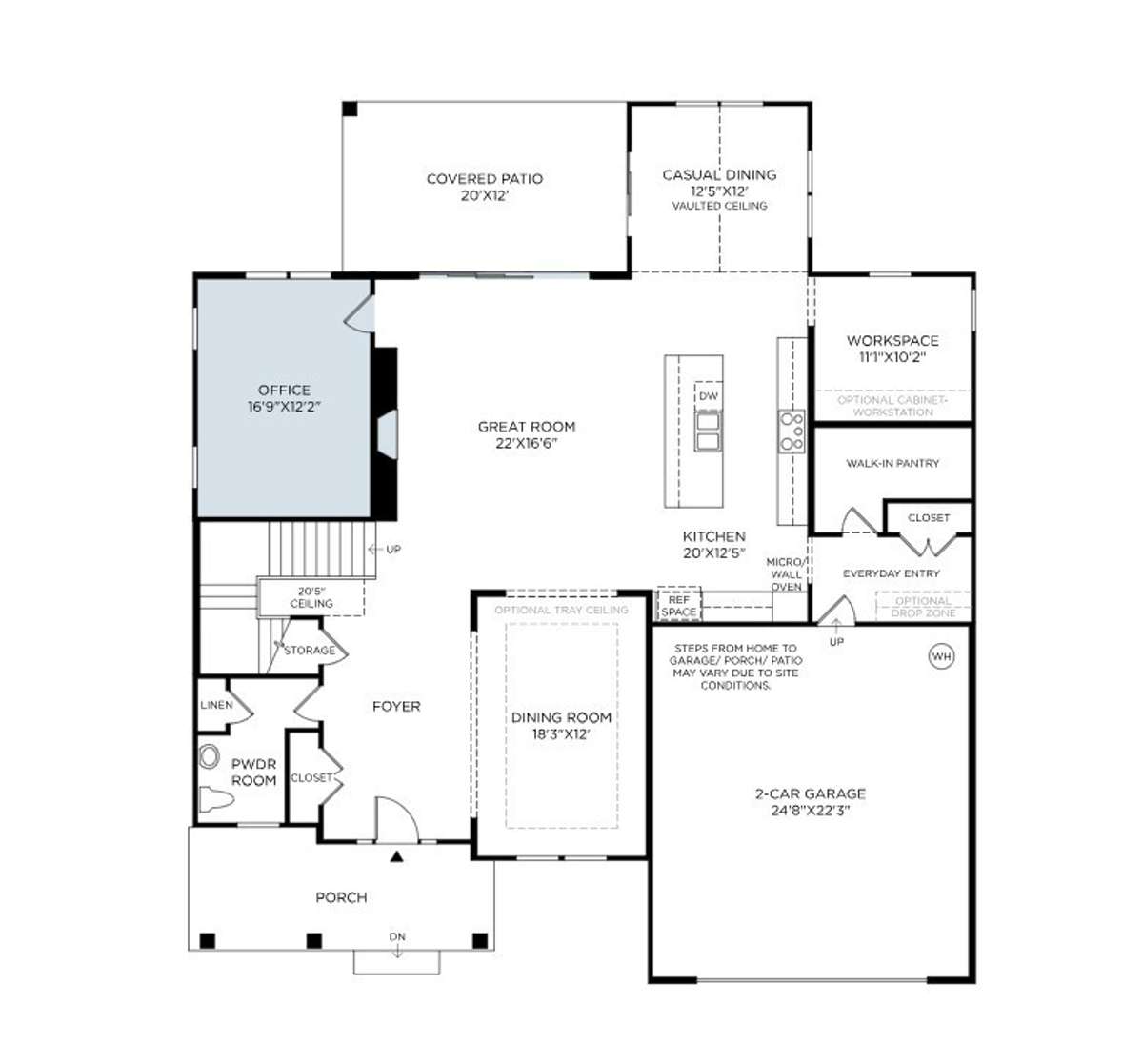 Photos and renderings are for representation purposes only.  Actual finishes may vary