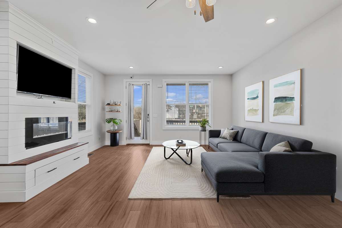 Virtually Staged Living Room