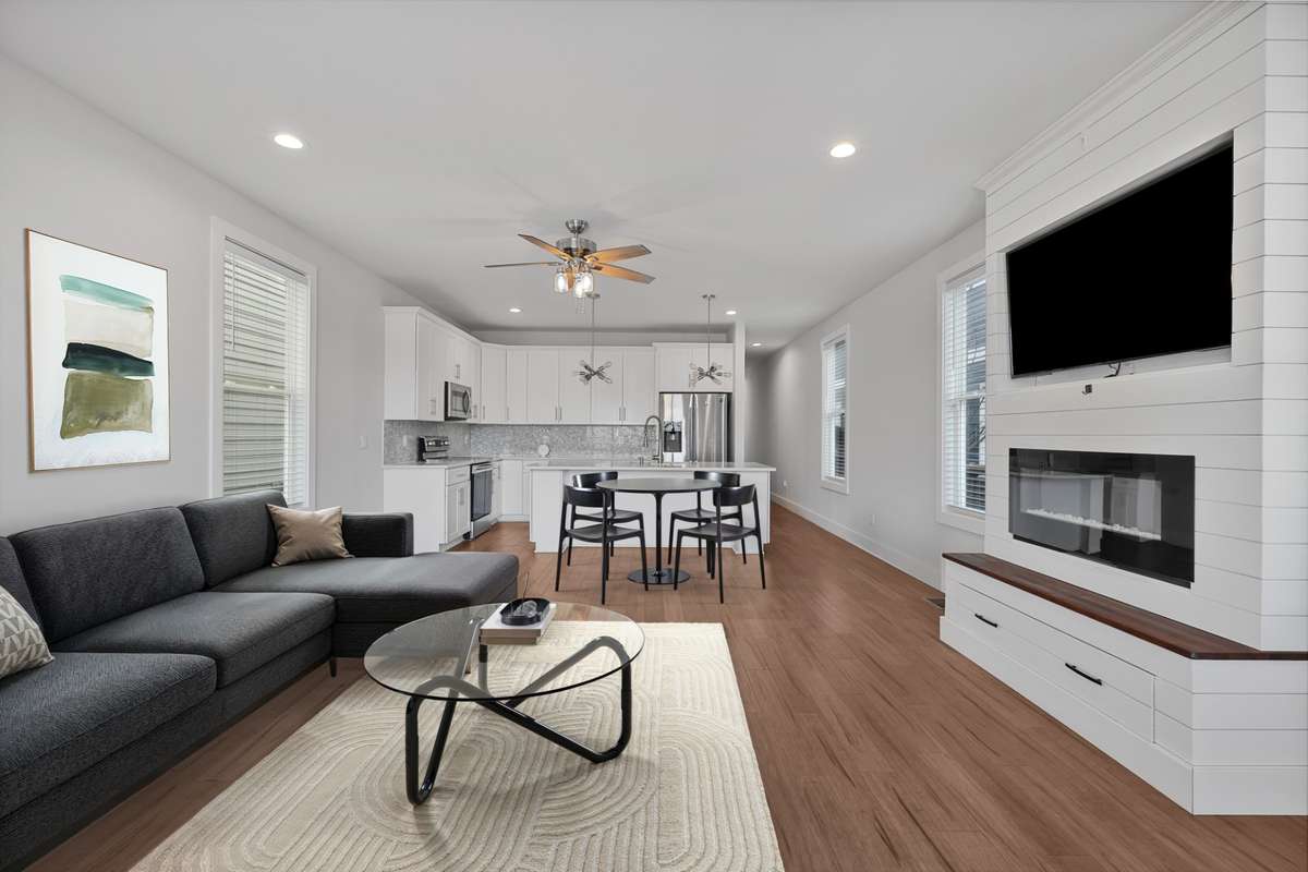 Virtually Staged Living Entryway