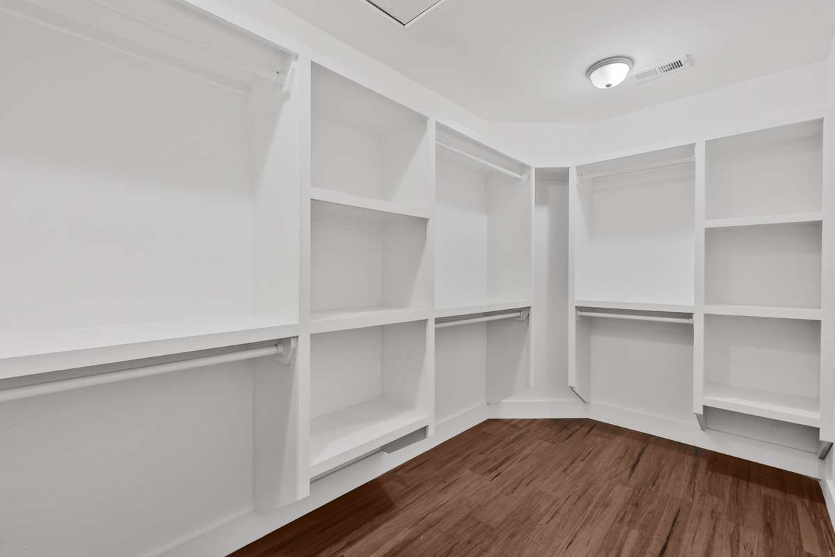 2nd Floor Walk-in Closet with Built-ins