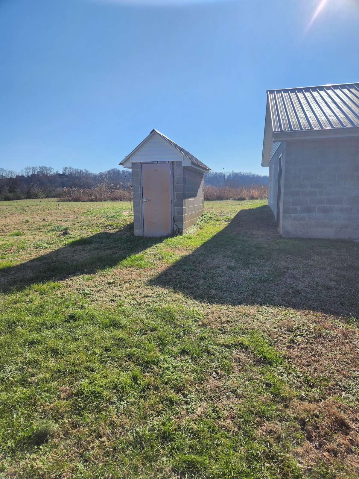 underground storage shelter for both homes to use in case of emergency