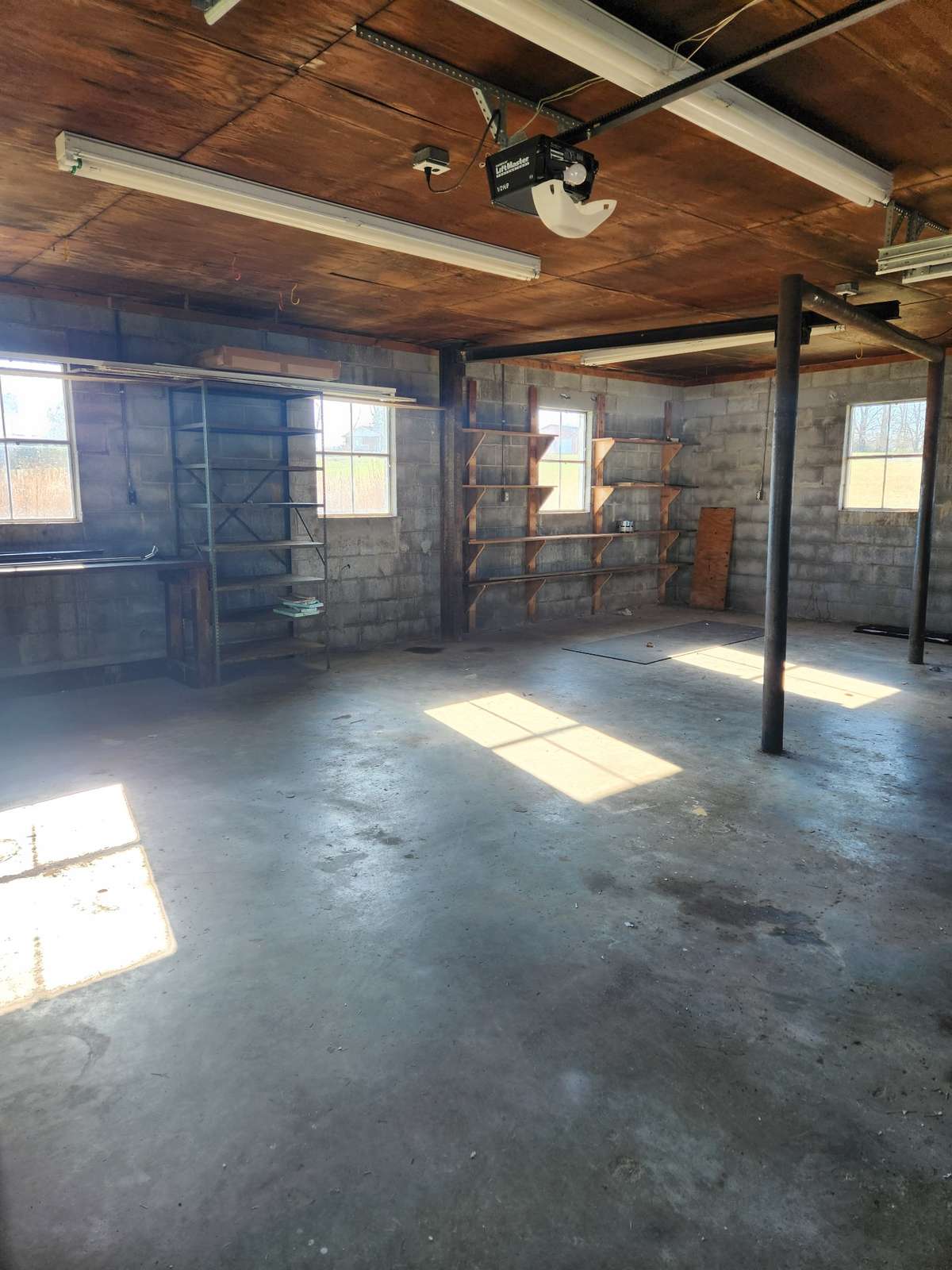 Inside of detached garagee