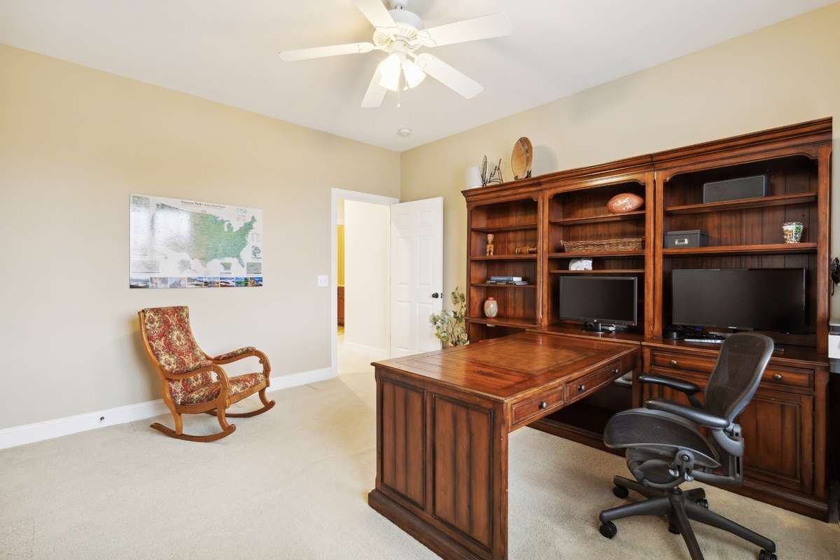 Bedroom 5 is currently used as an office