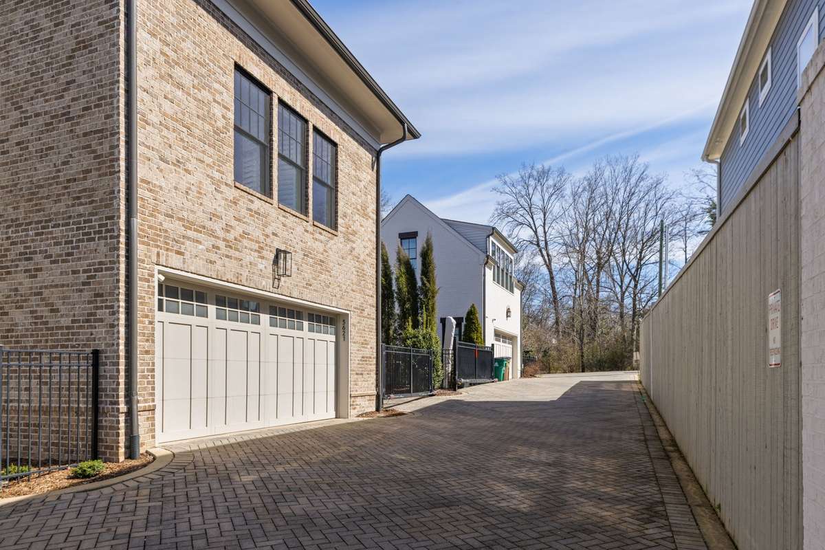 Rear alley access and attached 2-car garage