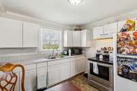 Both sides have same kitchen features.