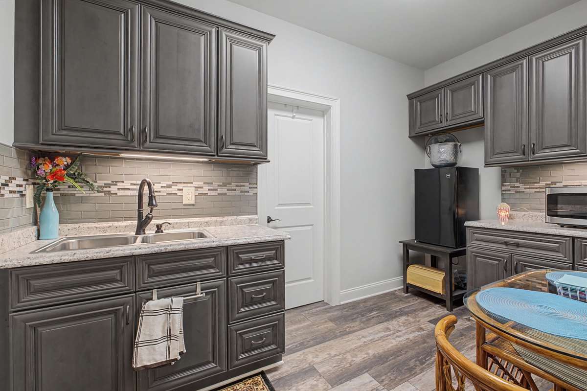 Kitchenette in basement