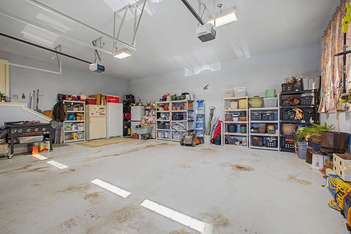Oversized 2 car garage on main level