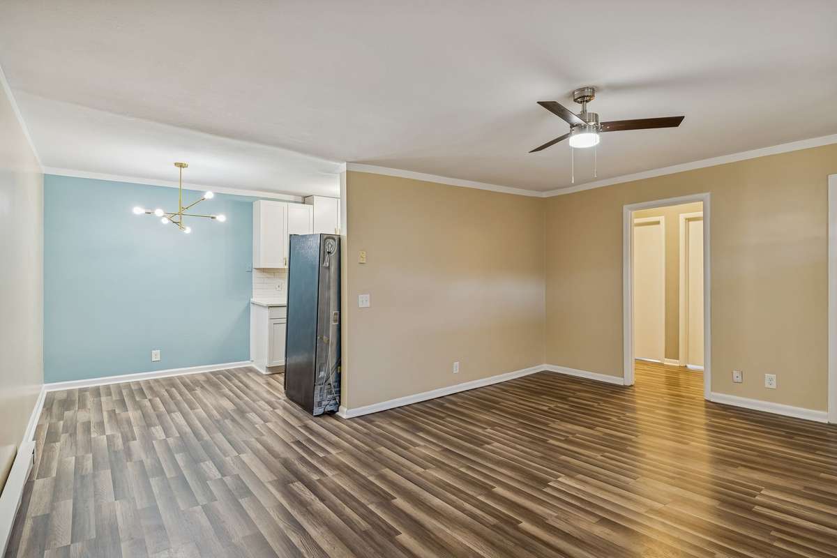 Light and bright living space receives loads of natural light from oversized windows! 550 Harding Place, #F 107, Nashville, TN 37211