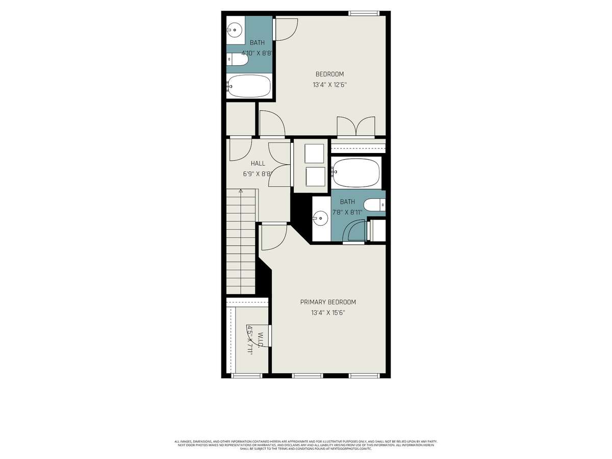 Second level floor plan