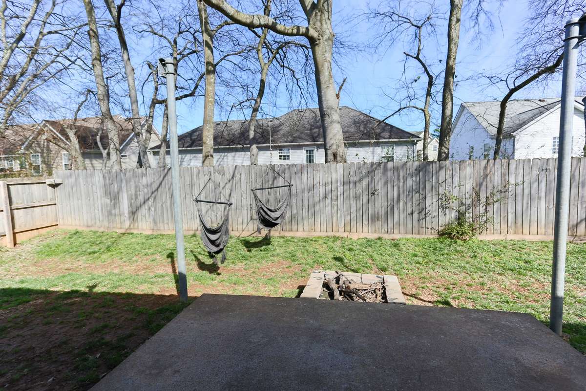 Nice fenced in backyard. Plenty of space to relax & entertain
