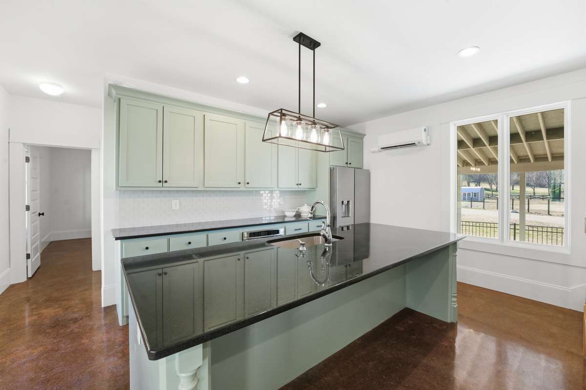 Guest house kitchen and living area