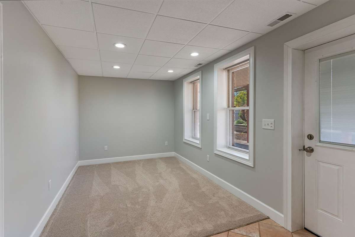 Basement dining area