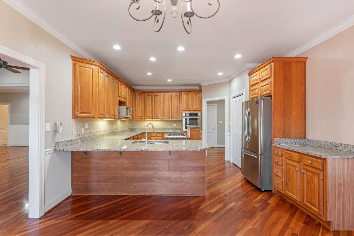 Custom hickory cabinets