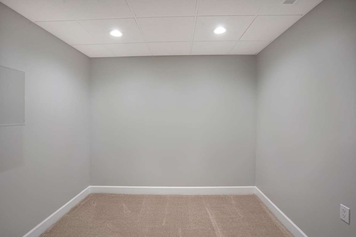 Basement office area.