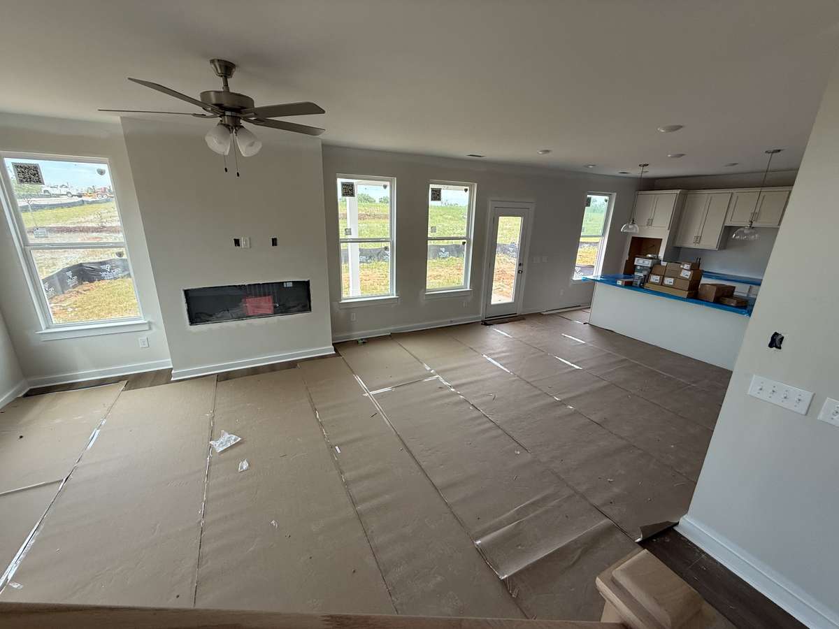 linear fireplace