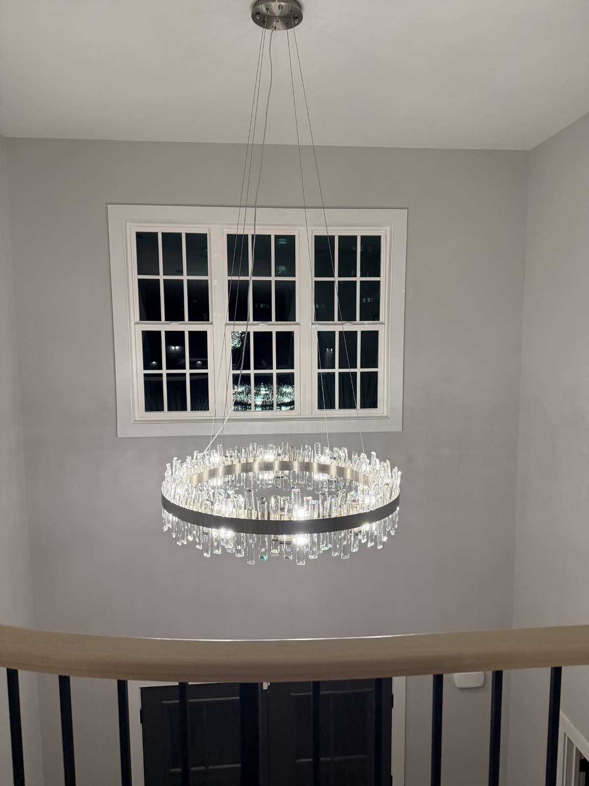 Gorgeous Chandelier installed post close