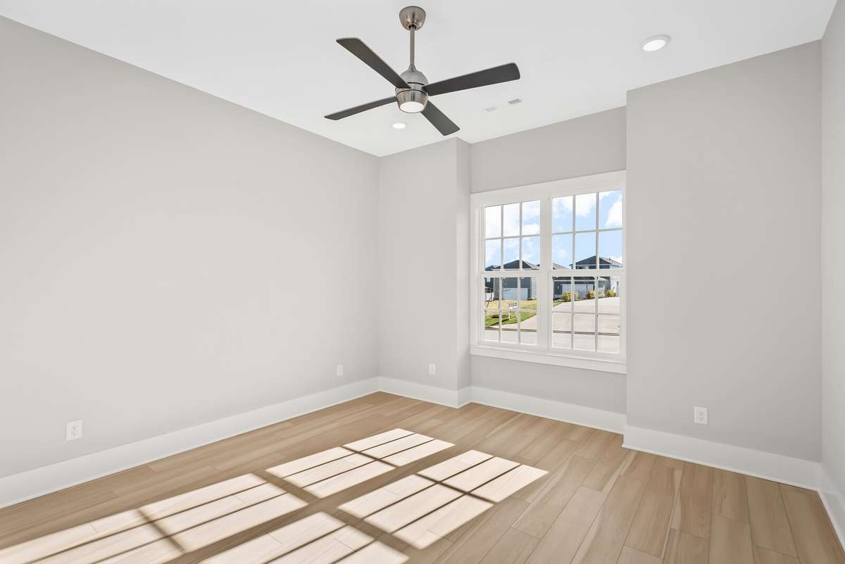 Secondary bedroom with custom walk in closet