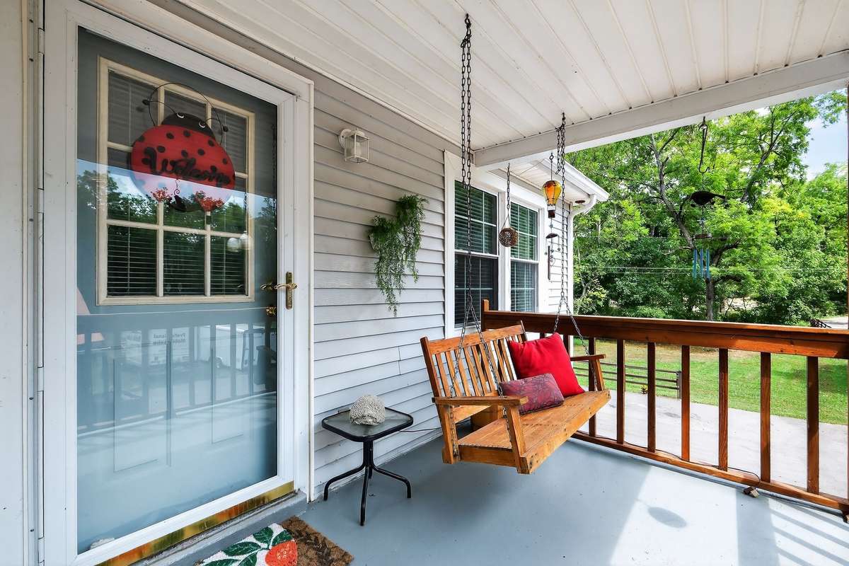 Porch swing on your covered deck