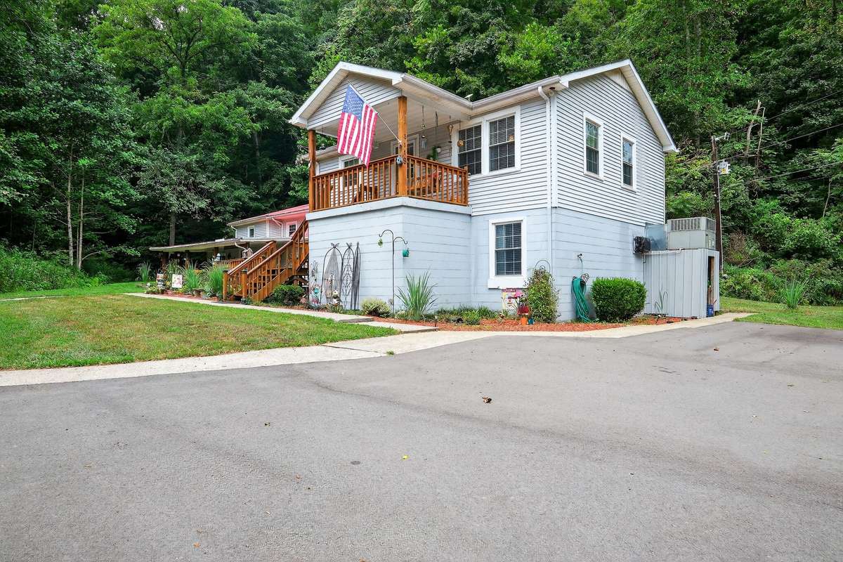 Paved areas and paved driveway are about a year old.