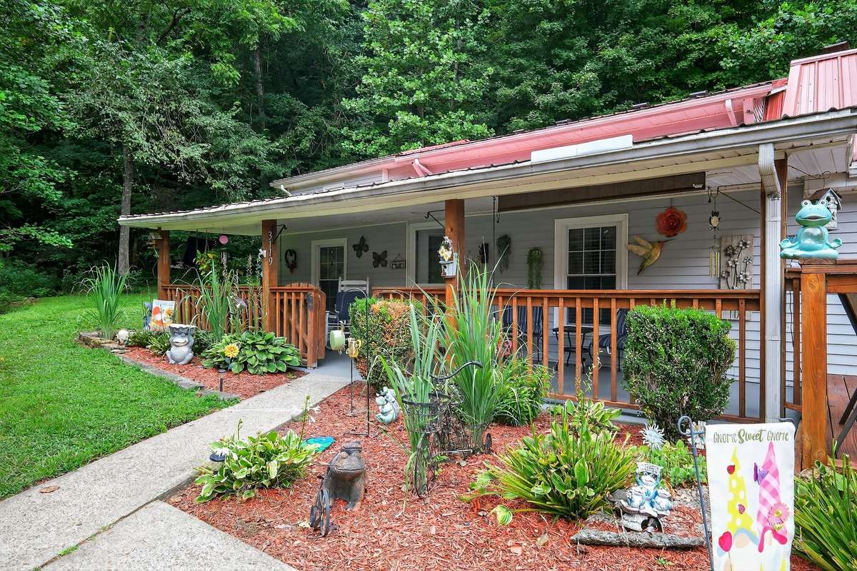 Large covered patio