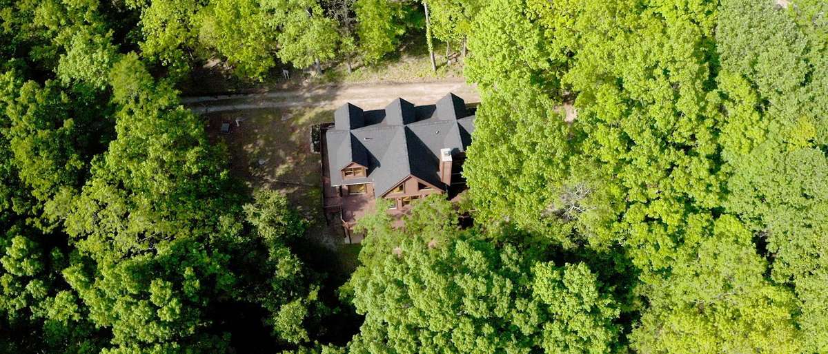 Aerial view of 256 Vista Vue Trl.  Peaceful paradise tucked away from it all, but minutes from your biggest adventures!