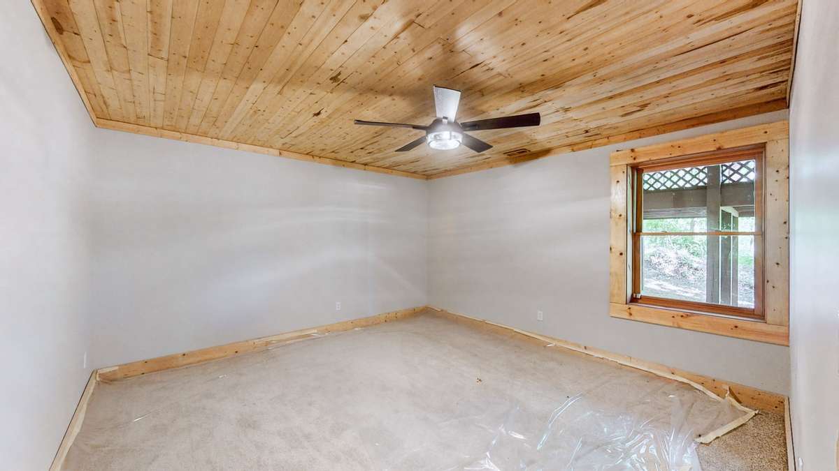 1 of 2 flex rooms in the basement.
