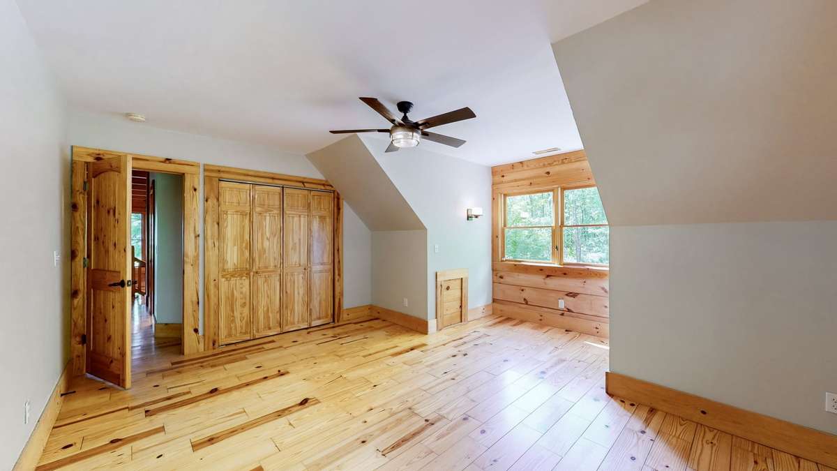 One of the bedrooms which is large enough to hold a queen bed and bunk.  Options are as big as you can dream them.