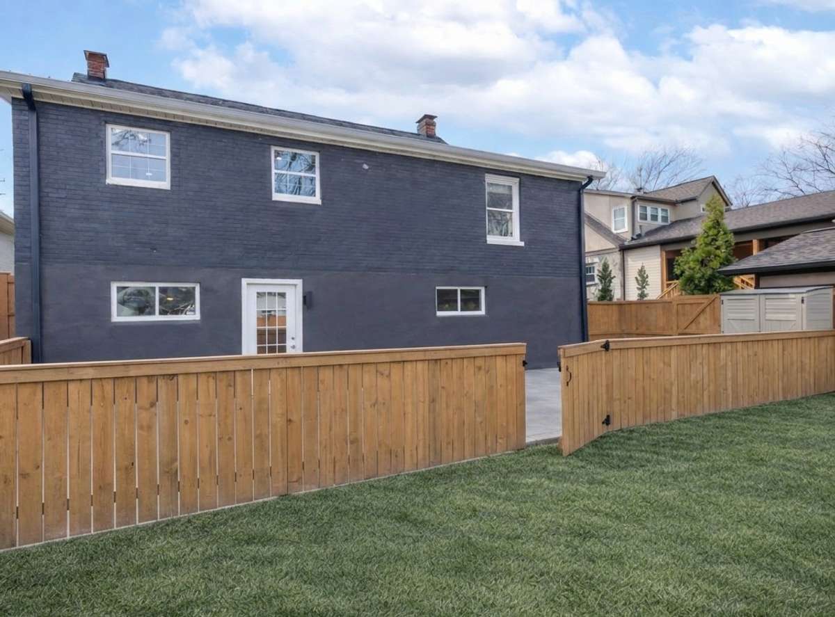 Rendering of Property line with a fence in place.