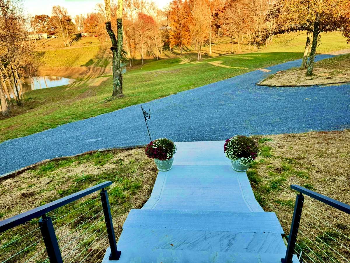 Wake up to this view everyday! The view from your side entrance.