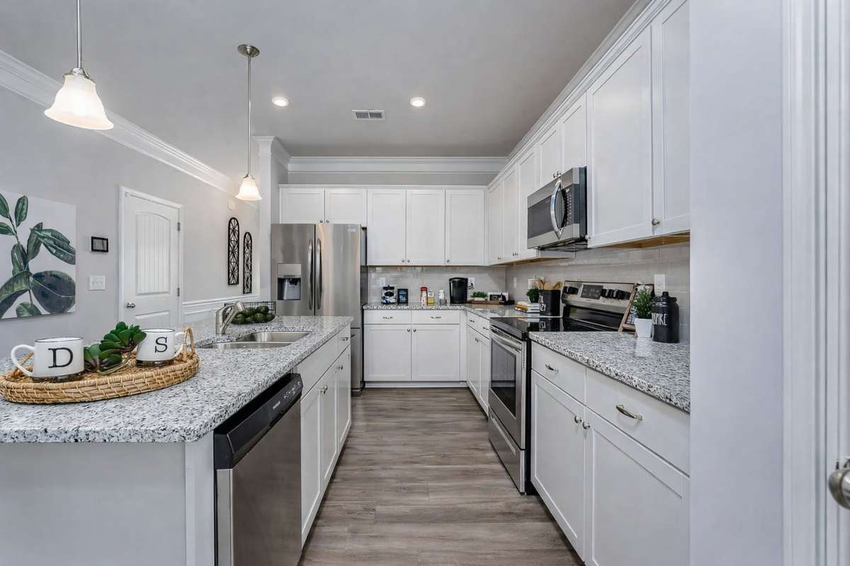 Model home pictures with exact same layout, cabinet colors may vary