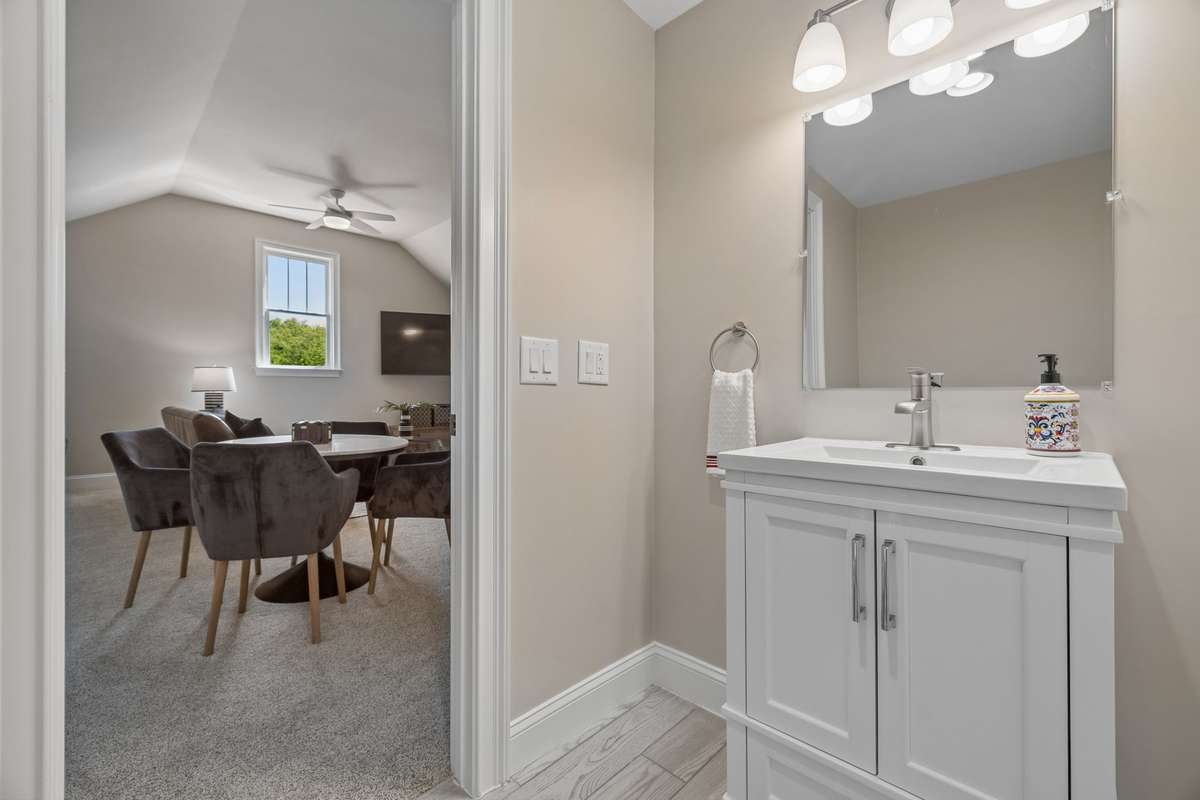 Bonus room 1/2 bath  (the home has 3 half baths)
