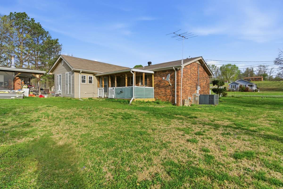 Rear of home.