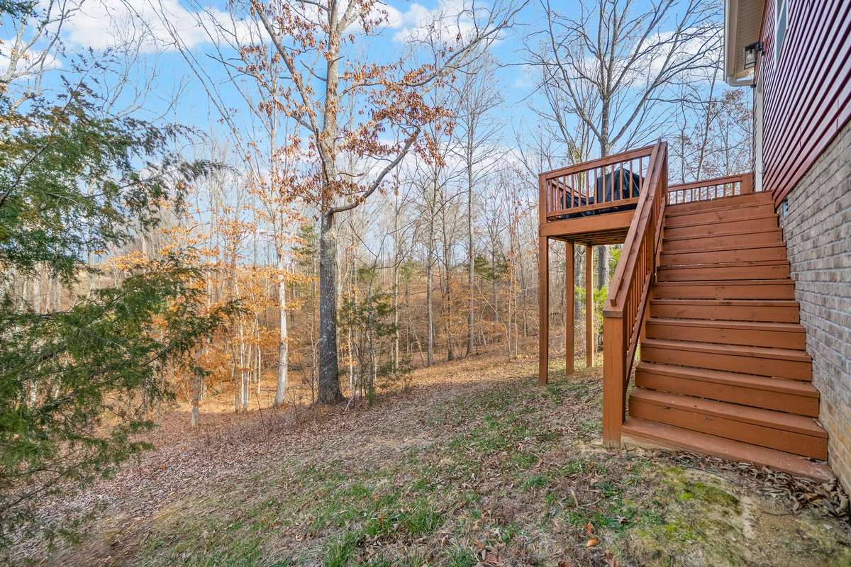 Plenty of room to enjoy your backyard with trees