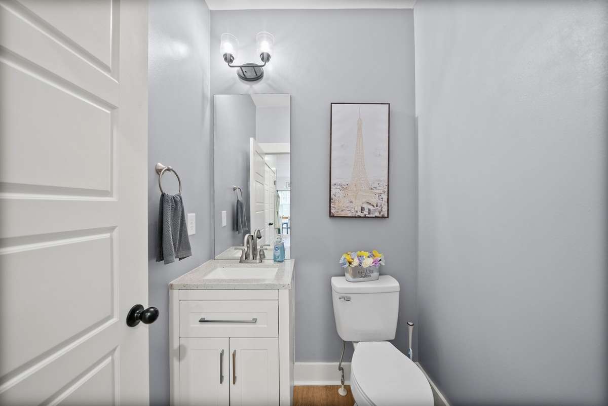 half bath downstairs
