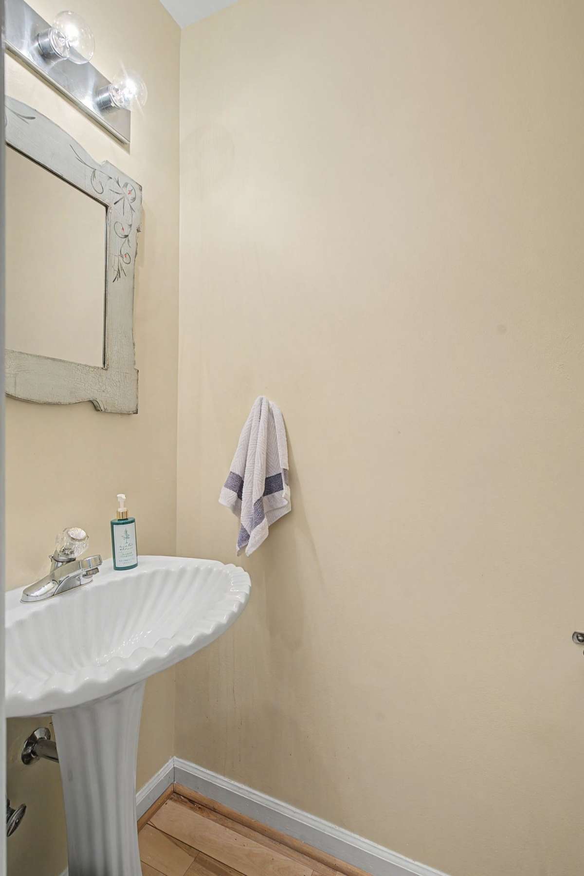 Half bath off kitchen