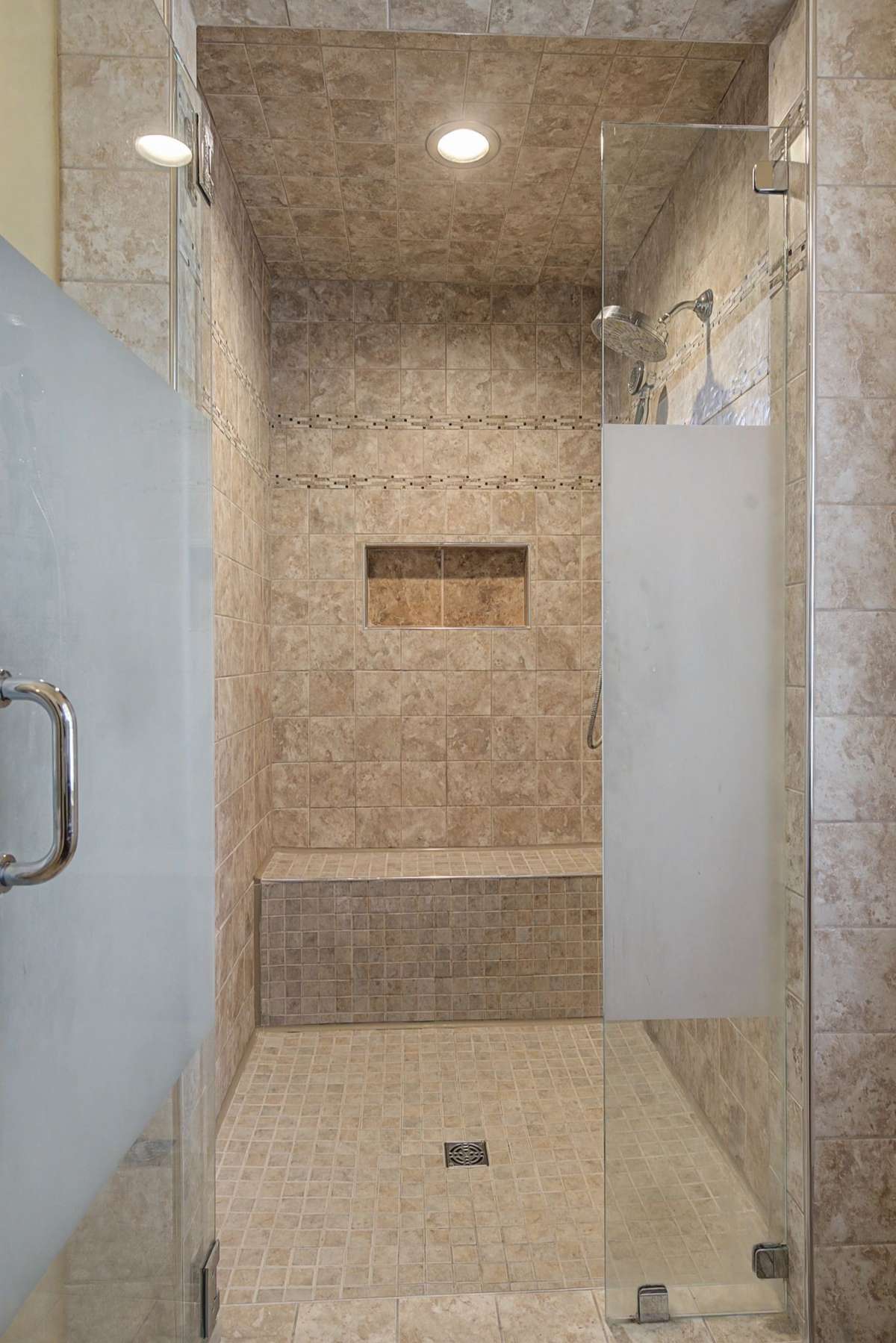 Oversized walk-in shower