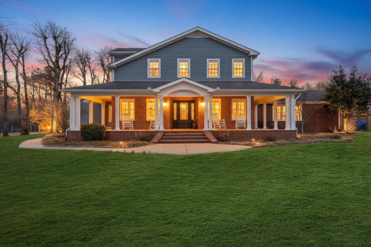 Welcome to 5032 Twin Lakes Drive!  Grass has been color digitally enhanced.