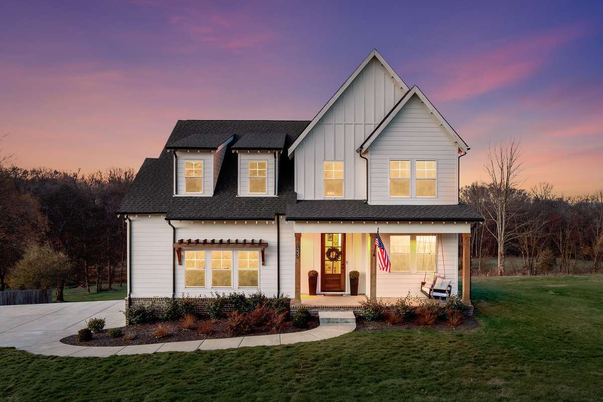 New Price!! This charming home with modern farmhouse curb appeal, covered front porch, and crisp white board-and-batten siding could be yours.

*This photo was virtually edited.