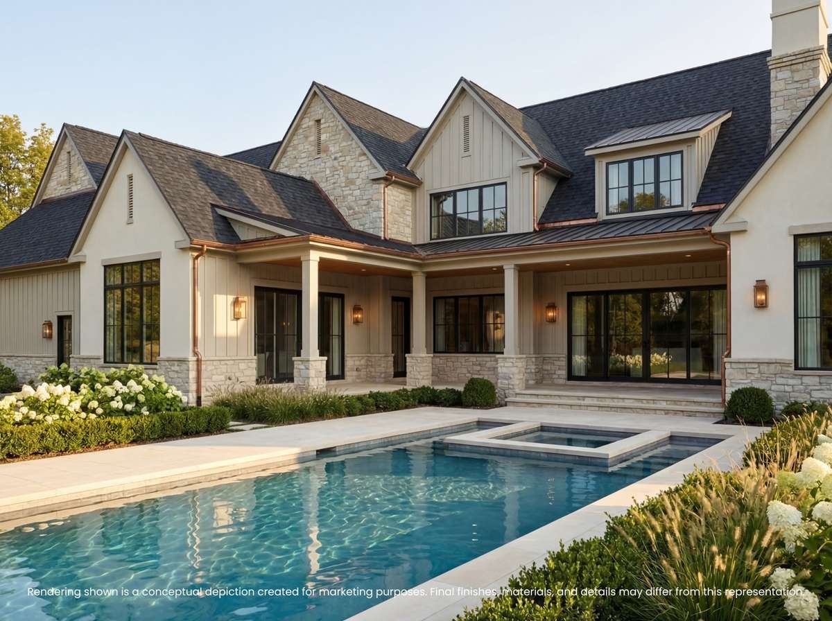 Rendering shown is a conceptual depiction created for marketing purposes. Final finishes, materials, and details may differ from this representation