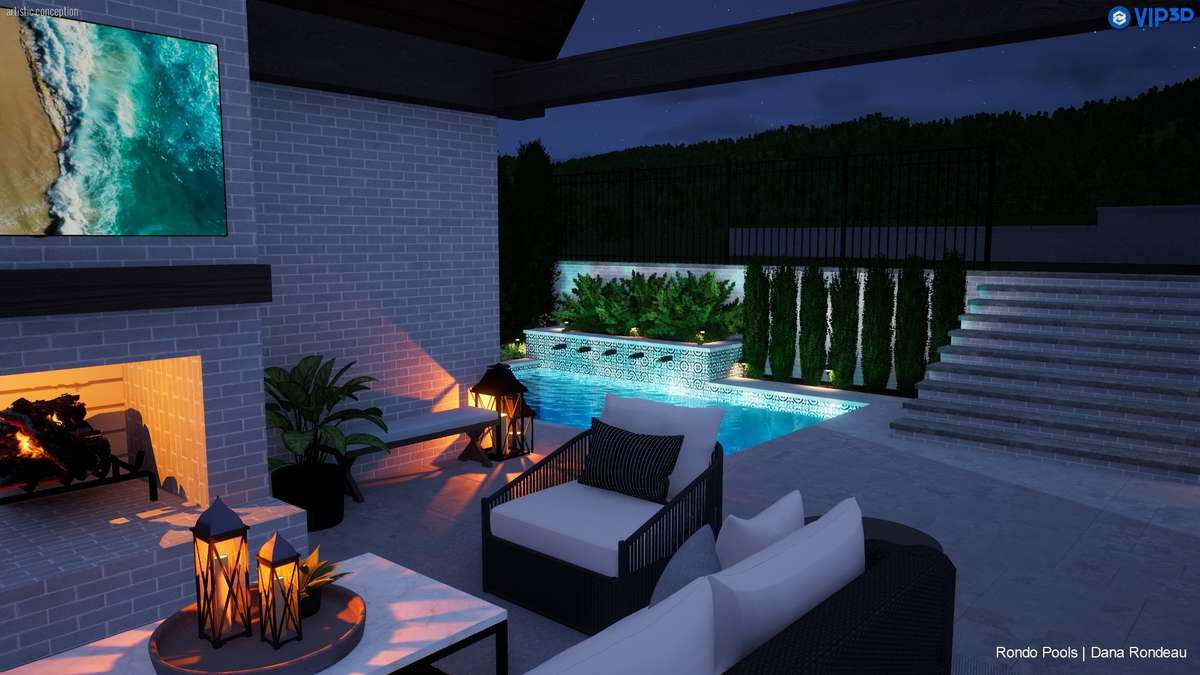 Conceptual pool rendering